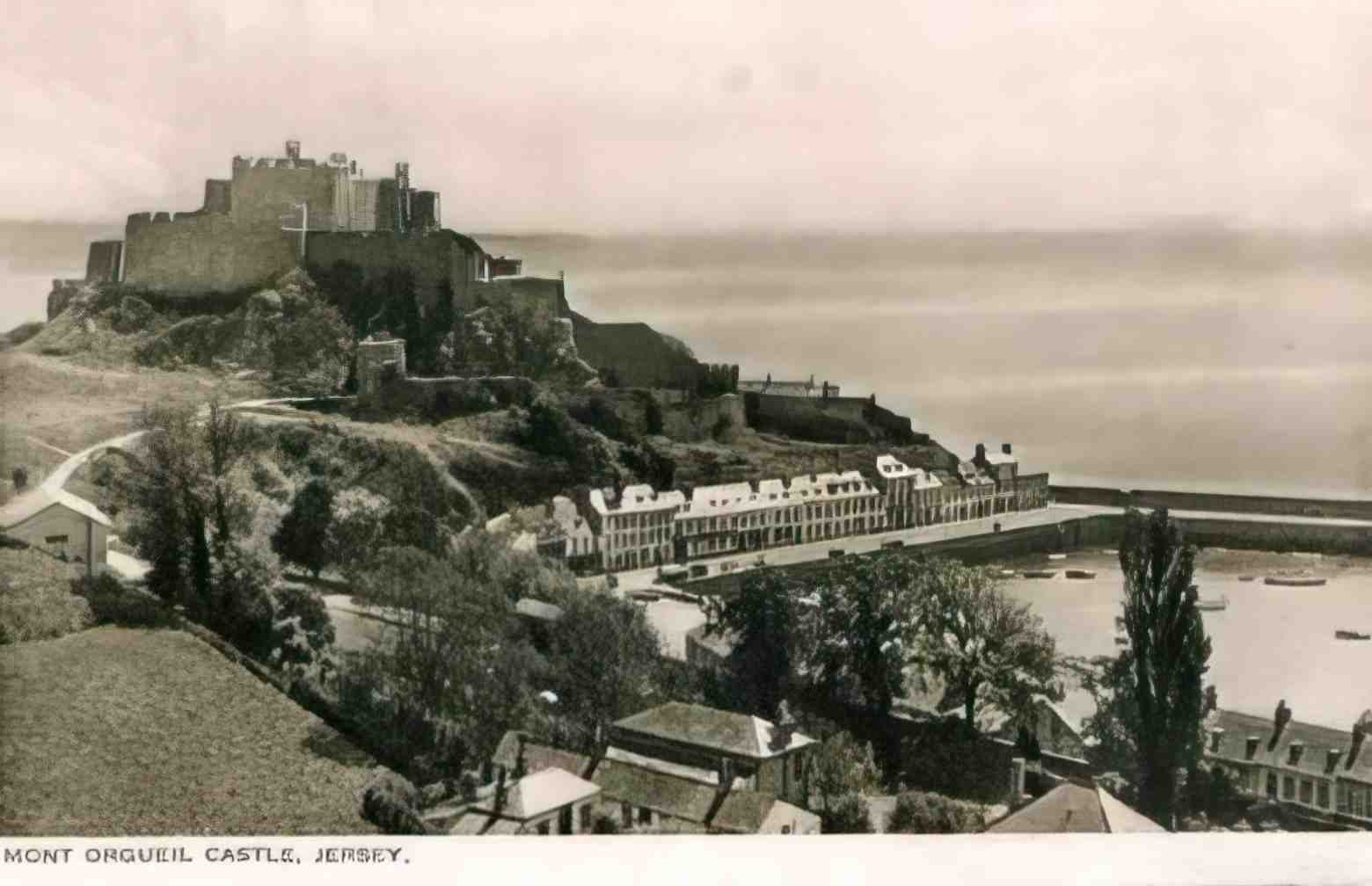 Channel Islands Jersey Mont Orgueil Castle Vintage A4 Photo Print