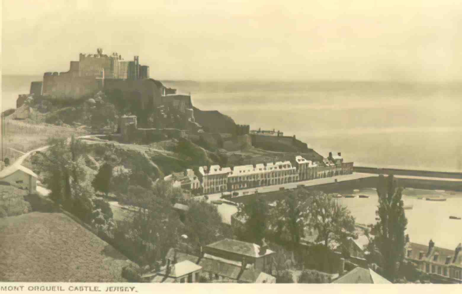 Channel Islands Jersey Mony Orgueil Castle Vintage A4 Photo Print