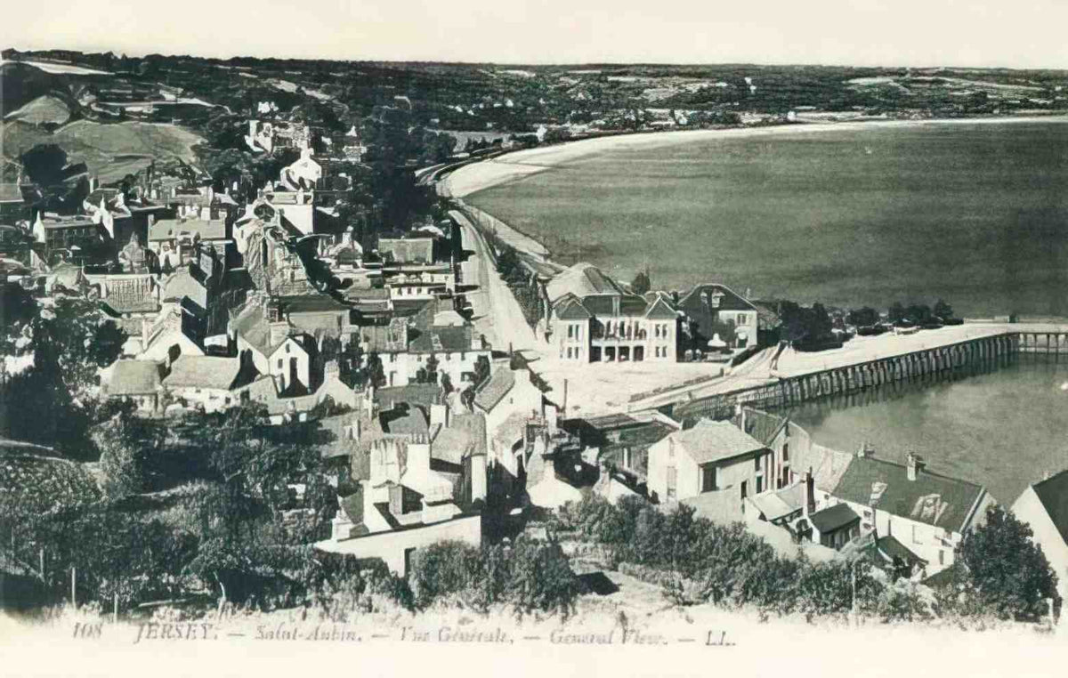 Channel Islands Jersey Saint Aubin General View Vintage A4 Photo Print