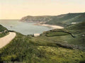 Channel Isles Jersey Bonne Nuit Bay Vintage A4 Photo Print