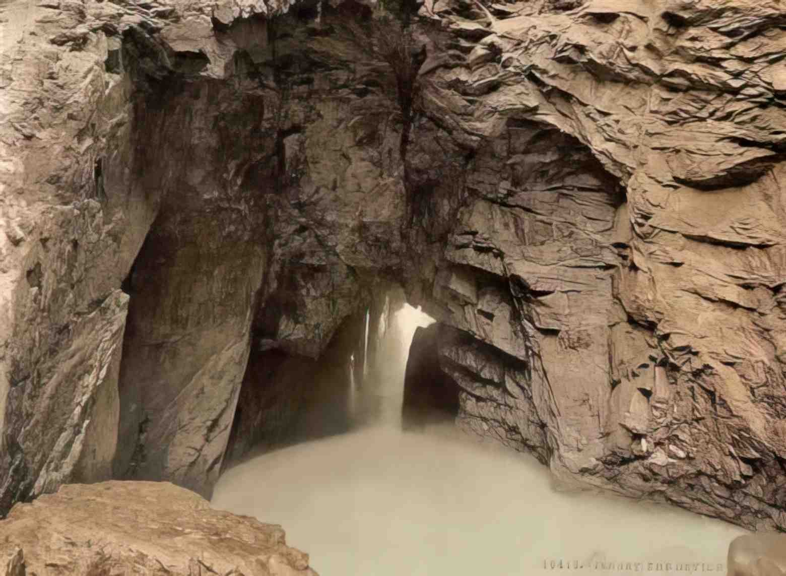 Channel Isles Jersey Devil's Hole Vintage A4 Photo Print