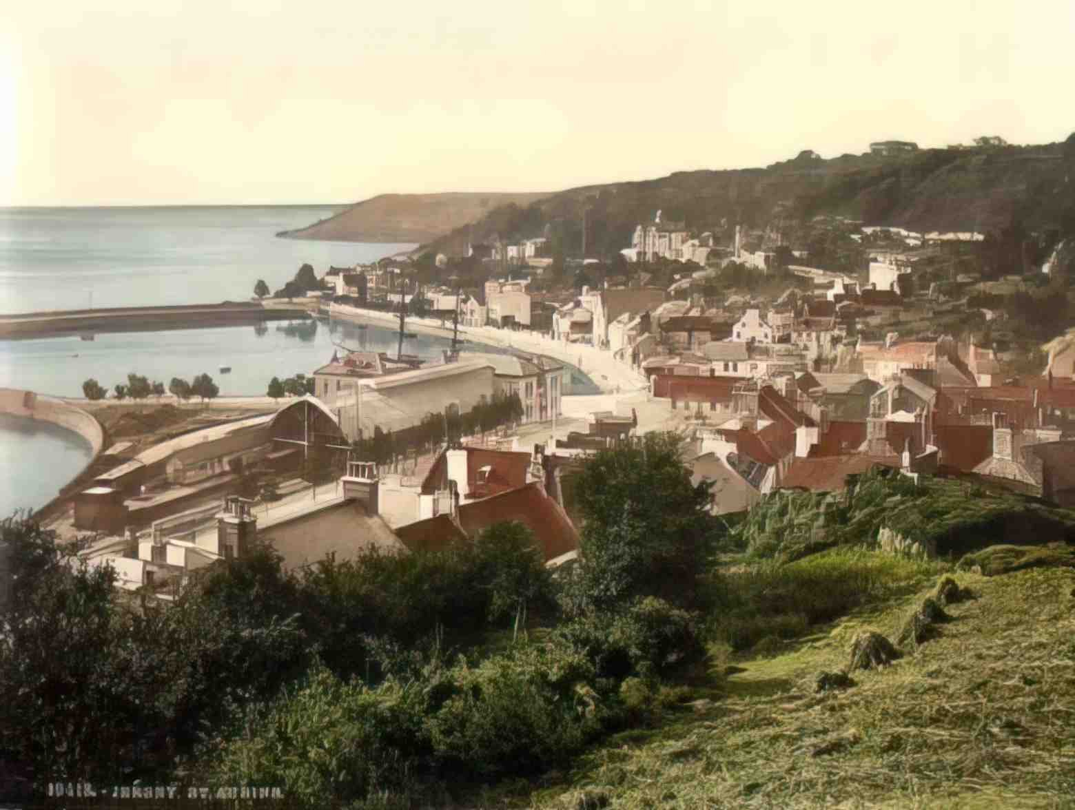 Channel Isles Jersey St Aubins II Vintage A4 Photo Print