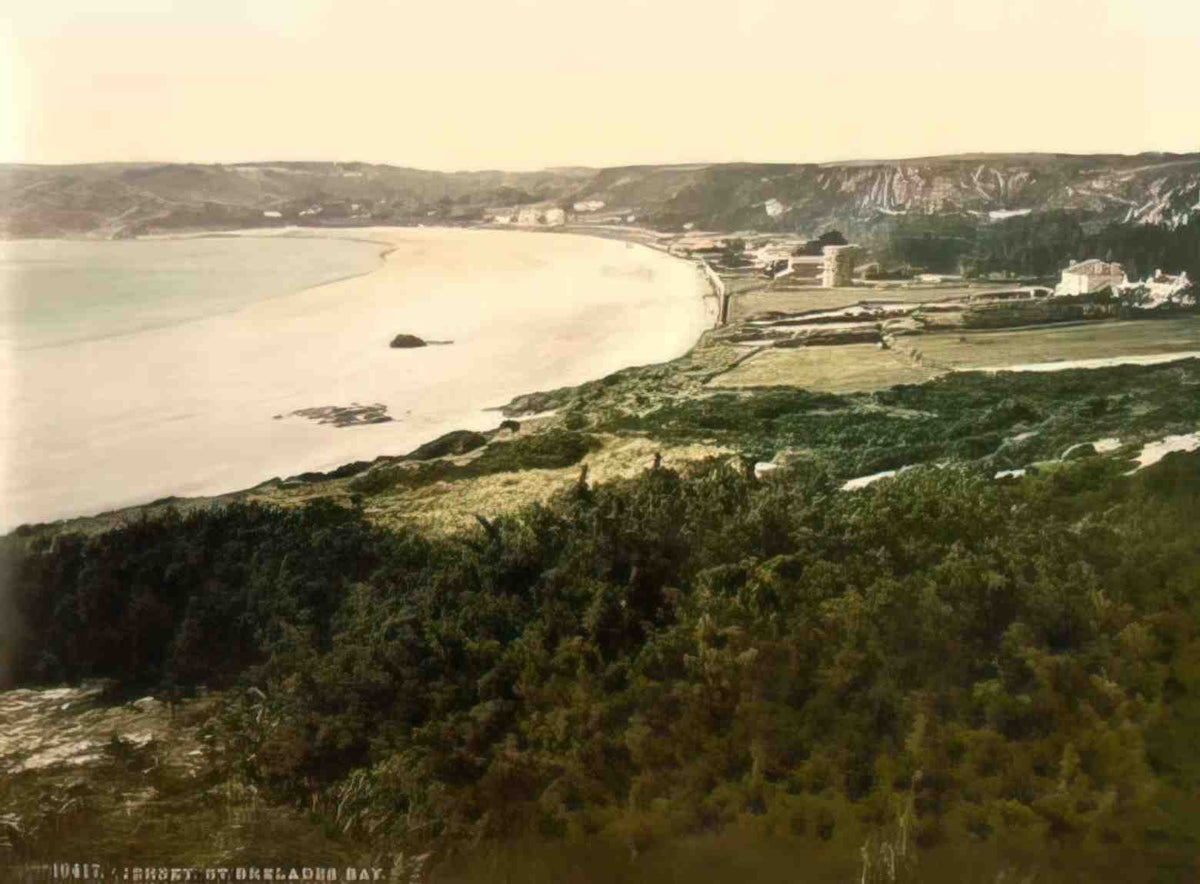 Channel Isles Jersey St Brelades Bay II Vintage A4 Photo Print