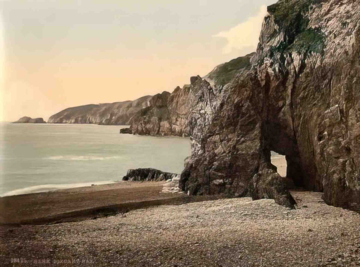 Channel Isles Sark Dixcart Bay Vintage A4 Photo Print