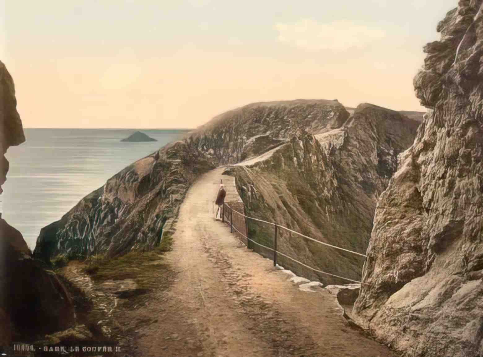 Channel Isles Sark Le Coupee Vintage A4 Photo Print