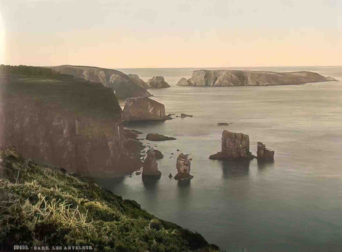 Channel Isles Sark The Antelets Vintage A4 Photo Print