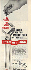 Channel Lock Pliers Vintage Retro Advert Ads A4 Photo Print