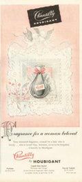 Chantilly Houbigant Perfume 2 Vintage Retro Advert Ads A4 Photo Print