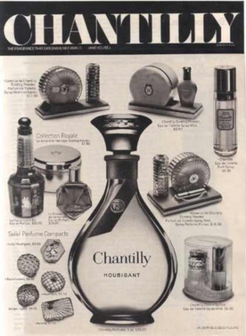 Chantilly Perfume Display Vintage Retro Advert Ads A4 Photo Print
