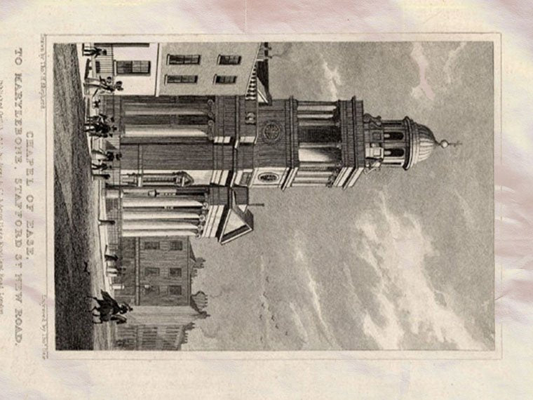 Chapel Ease London England Shepherd 1827 Vintage A4 Photo Print
