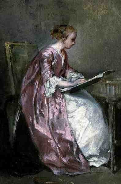 Chaplin Charles A Young Girl Drawing A4 Photo Print