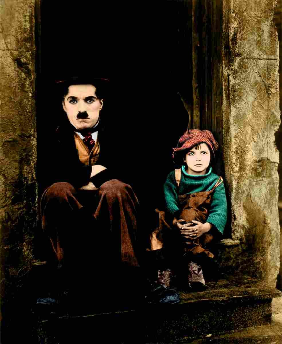 Chaplin Charlie Kid The 1C film star poster A4 Photo Print