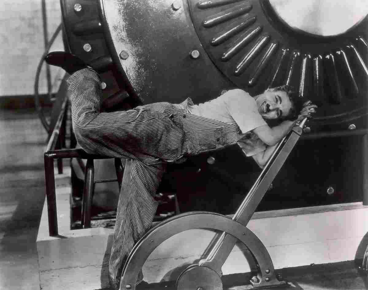 Chaplin Charlie Modern Times 1 film star poster A4 Photo Print