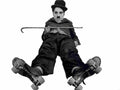 Chaplin Charlie Rink The 1 film star poster A4 Photo Print