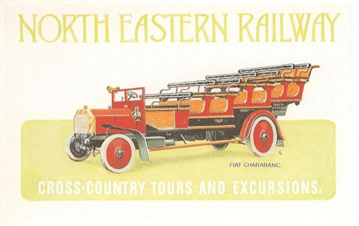 Charaban Fire Engine Vintage Retro Advert Poster A4 Photo Print