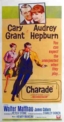  Charade 01 film star poster A4 Photo Print