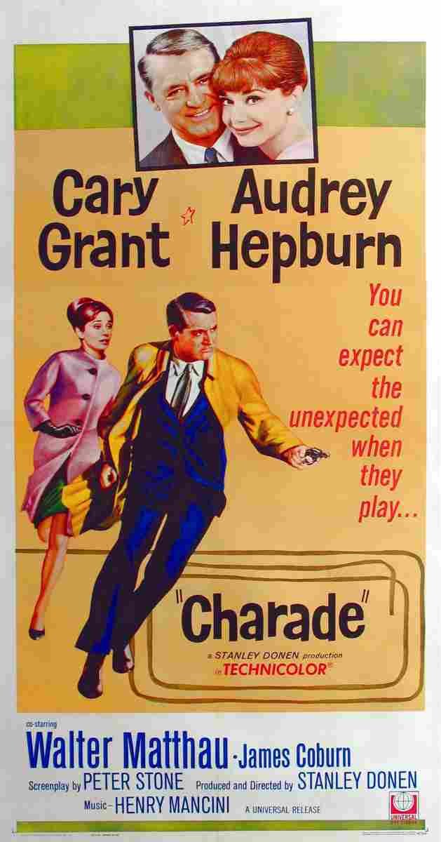 Charade 1963 01  film star poster A4 Photo Print