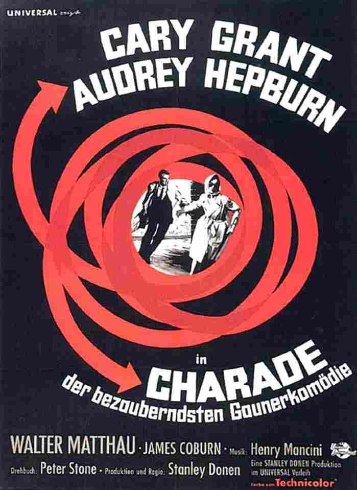 Charade 1963 03  film star poster A4 Photo Print
