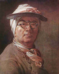Chardin Jean Baptiste Simeon Self portrait A4 Photo Print