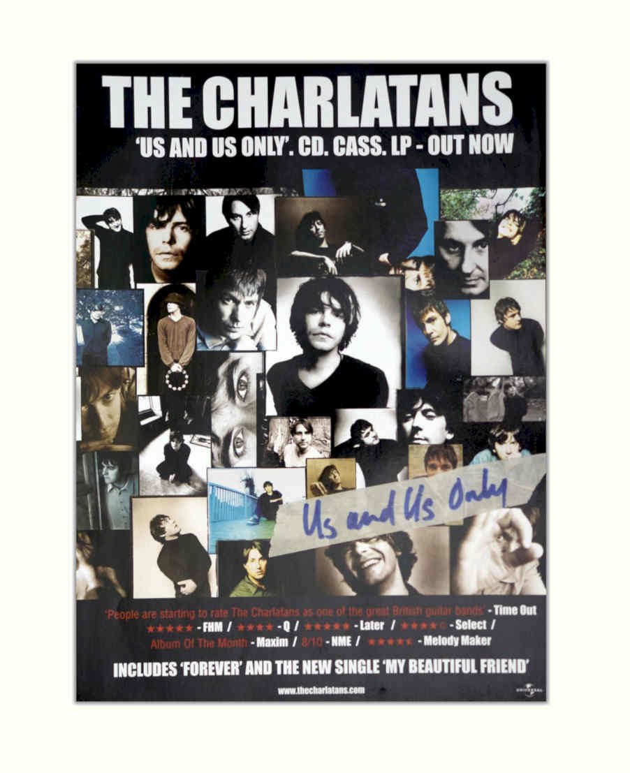 Charlatans Cd Poster Vintage Retro Advert Poster A4 Photo Print