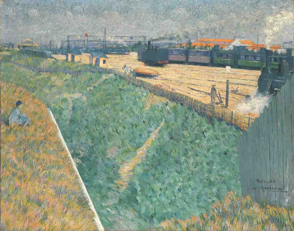 Charles Angrand The Western Railway at its Exit from Paris A4 Photo Print