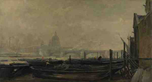 Charles Francois Daubigny St Paul'S From The Surrey Side A4 Photo Print