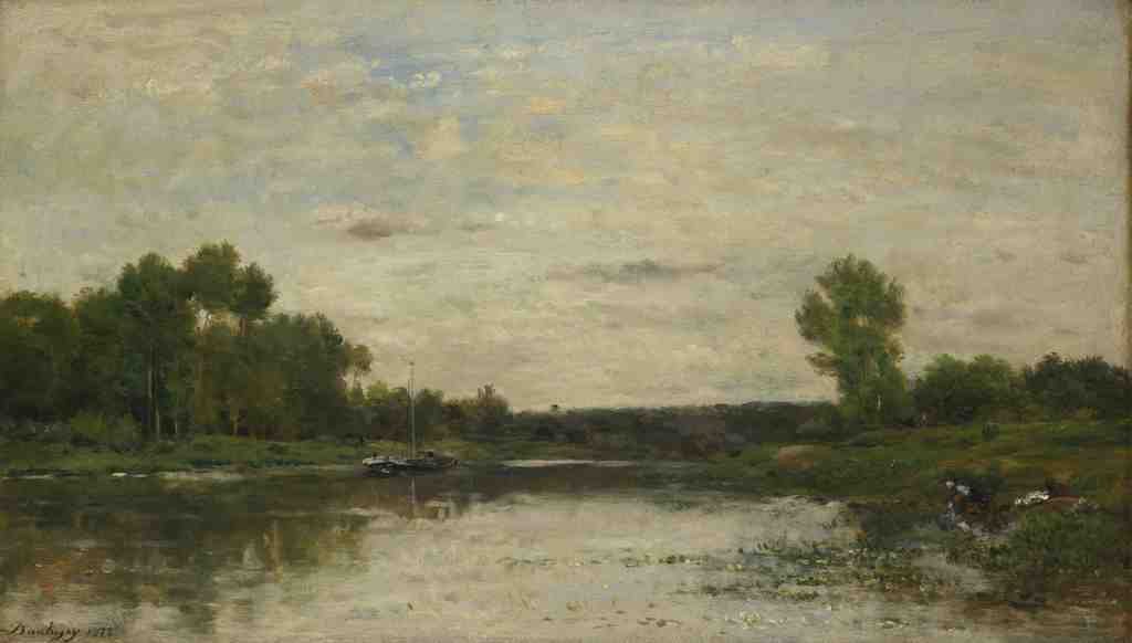 Charles Francois Daubigny View on the Oise A4 Photo Print