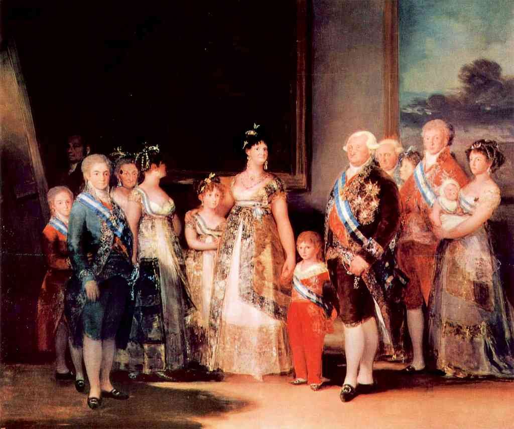 Charles Iv Of Spain And His Family Goya A4 Photo Print