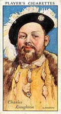 Charles Laughton Cigarette Card 1 film star poster A4 Photo Print