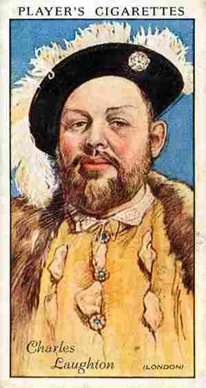Charles Laughton Cigarette Card 1 film star poster A4 Photo Print
