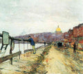 Charles River Und Beacon Hill Hassam Impressionism American A4 Photo Print