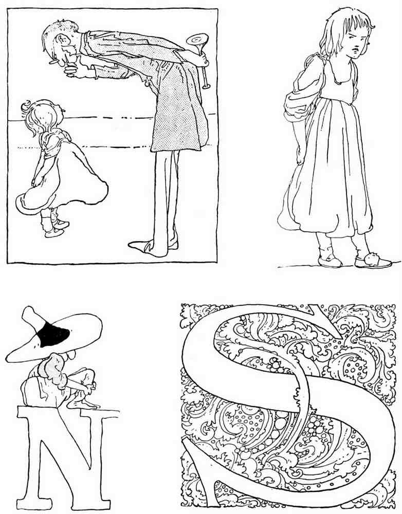 Charles Robinson 1193 Vintage Illustration A4 Photo Print