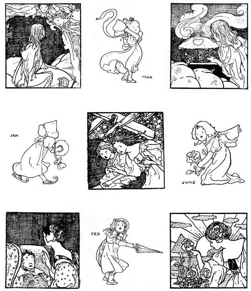 Charles Robinson 3110 Vintage Illustration A4 Photo Print