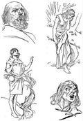 Charles Robinson 3132 Vintage Illustration A4 Photo Print