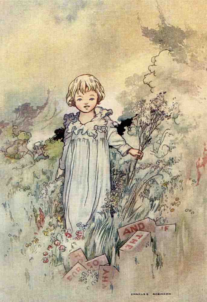 Charles Robinson 4187 Vintage Illustration A4 Photo Print