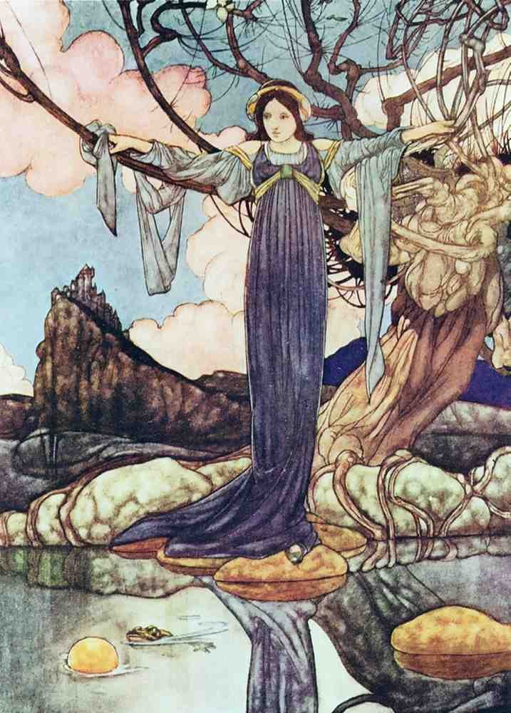 Charles Robinson 4206 Vintage Illustration A4 Photo Print