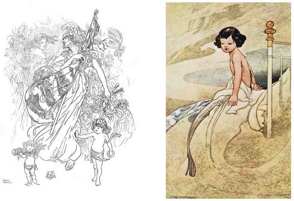Charles Robinson 4218 Vintage Illustration A4 Photo Print