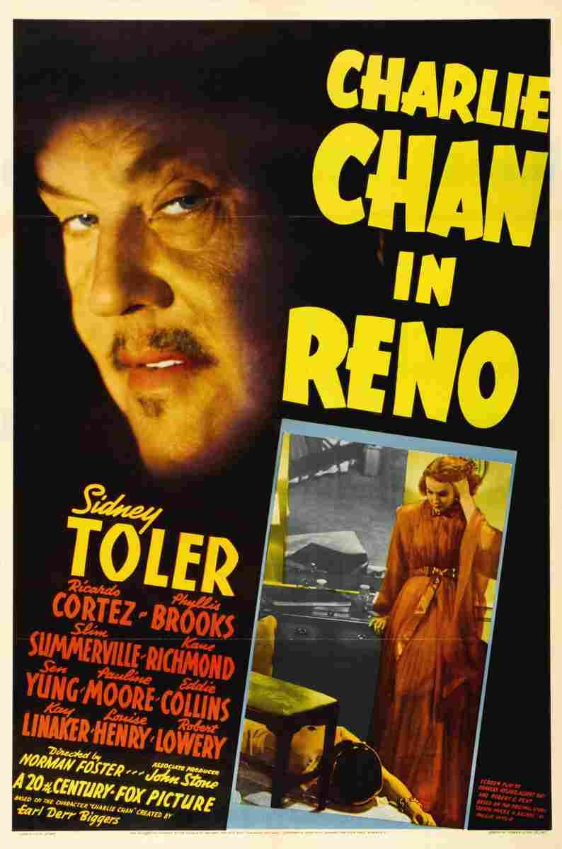 Charlie Chan in Reno 01  film star poster A4 Photo Print