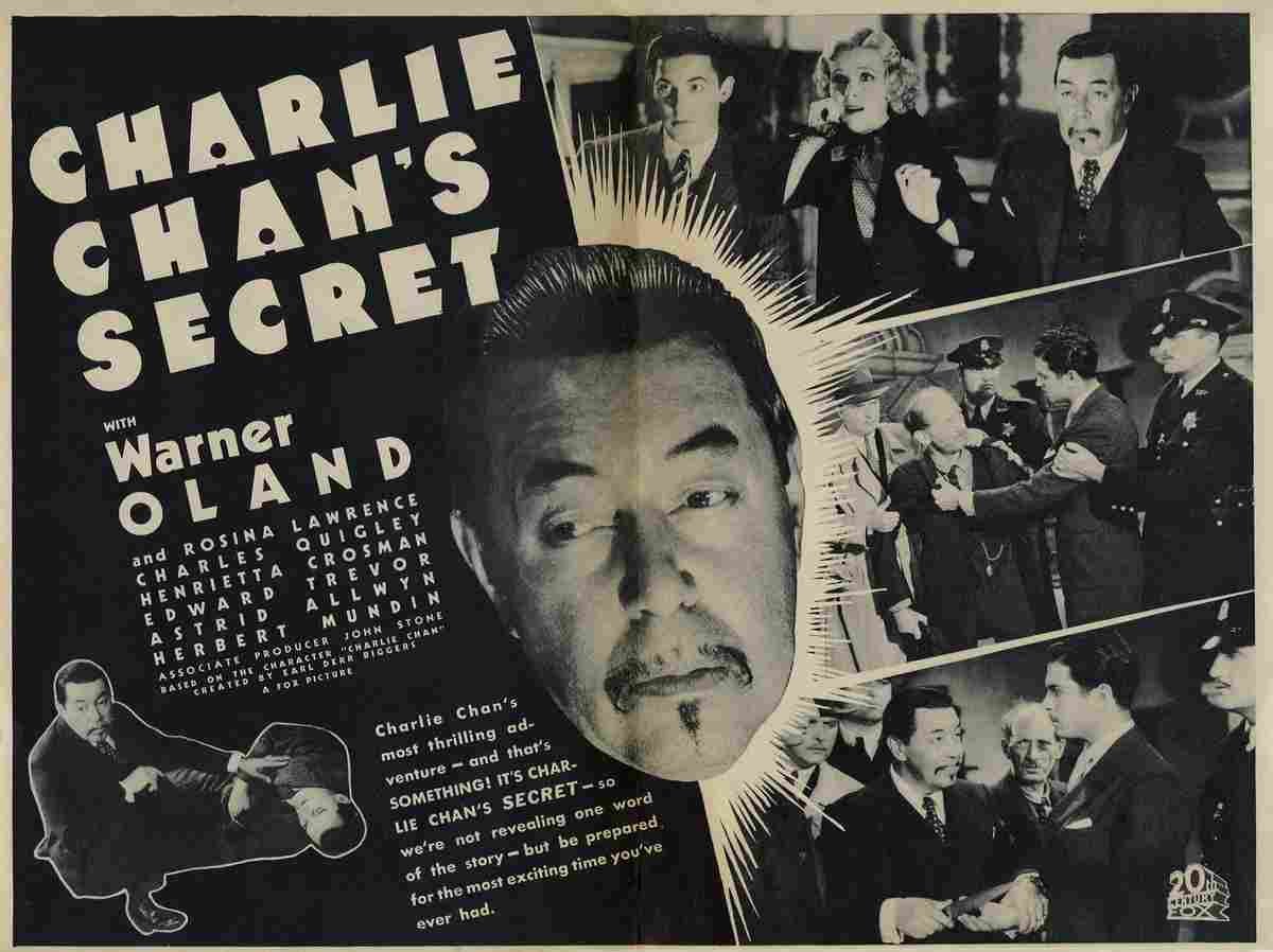 Charlie Chans Secret 02  film star poster A4 Photo Print