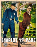 Charlie Chaplin Park Vintage Retro Advert Poster A4 Photo Print