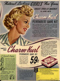 Charm Kurl Waves Vintage Retro Advert Ads A4 Photo Print