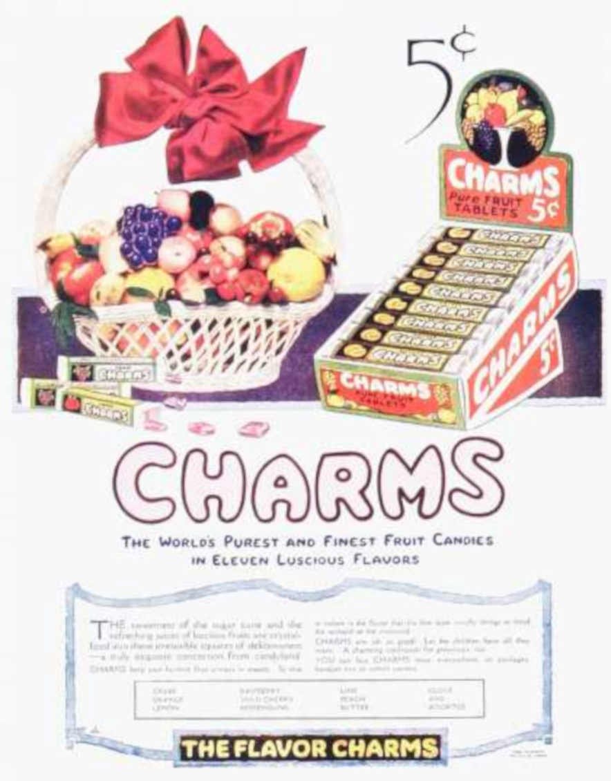 Charms Fruit Tablets Vintage Retro Advert Ads A4 Photo Print