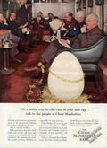 Chase Manhattan Egg 1 Vintage Retro Advert Ads A4 Photo Print