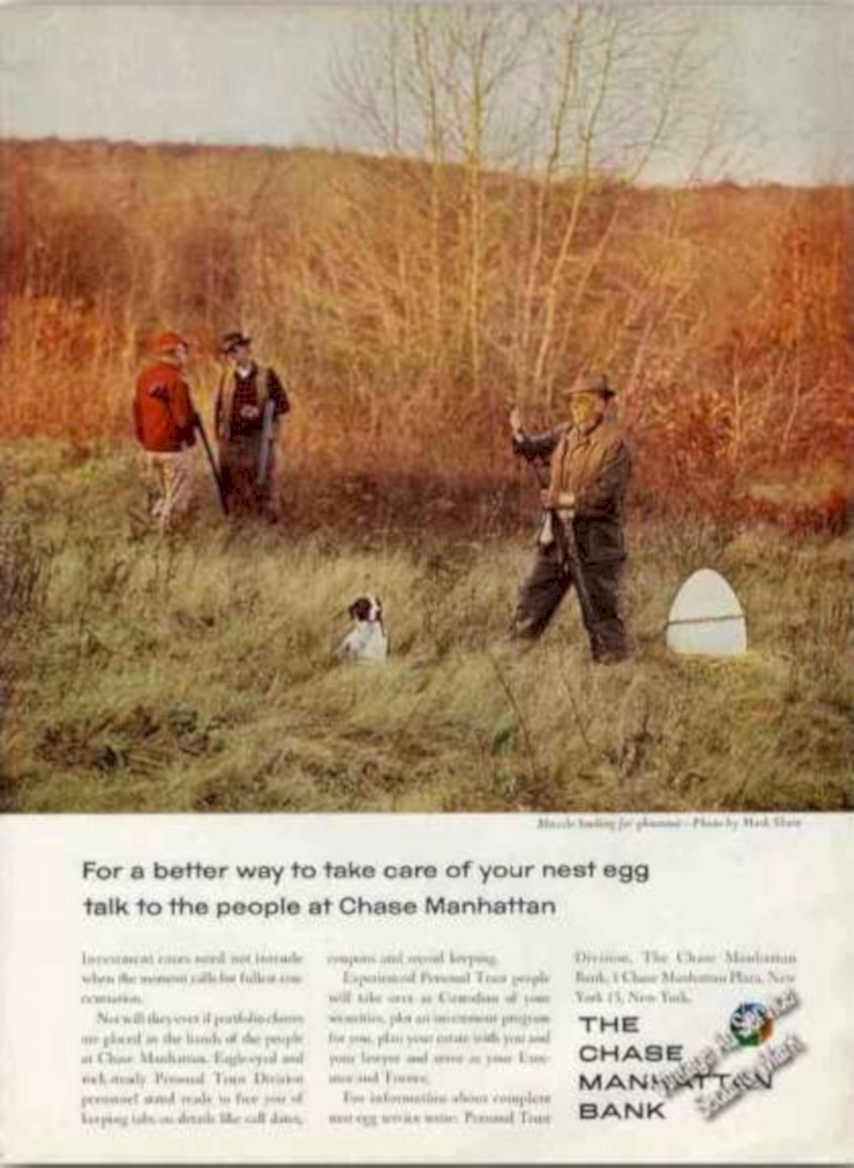 Chase Manhattan Egg 2 Vintage Retro Advert Ads A4 Photo Print