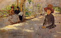 Chase William Merritt Women Under Trellis Unfinished A4 Photo Print