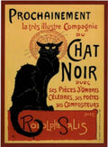 Chat Noir Cat Vintage Retro Advert Ads A4 Photo Print