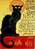 Chat Noir Paris Vintage Retro Advert Ads A4 Photo Print