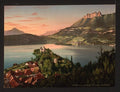 Chateau de Duingt Annecy Vintage A4 Photo Print