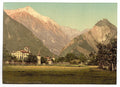 Chateau de Werra Valais Vintage A4 Photo Print