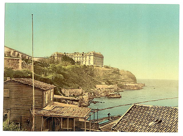 Chateau du Pharo Old Harbor  Marseilles Vintage A4 Photo Print